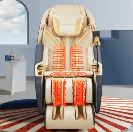 Массажное кресло iMassage Hybrid Grey/Gold